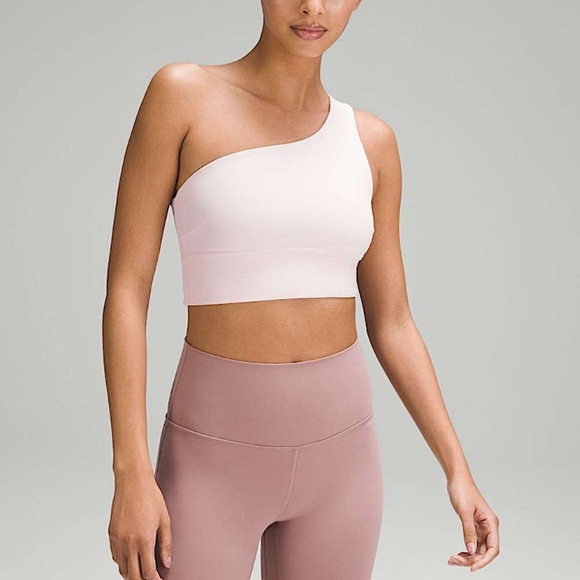 lululemon athletica Pink Align Asymmetrical Bra Light Support A/B Cup - Picture 1 of 7